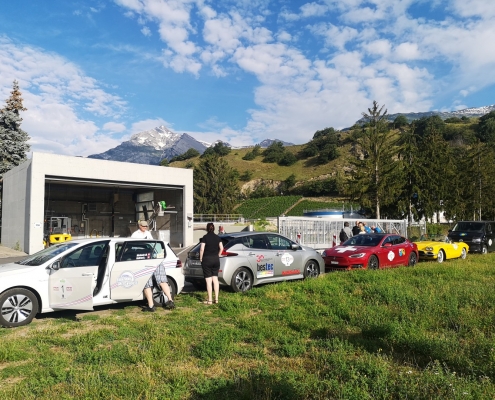 Halt bei der Kläranlage Châteauneuf-Sion