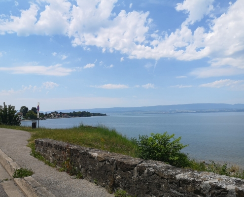 Auf der französischen Seite des Lac Leman